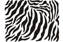 Skóra zebry - szablony ze zwierzętami