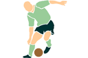 Piłkarz 2 - szablony z różnymi wzorami