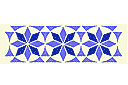 Mozaika gwiezdna - szablony z kwadratowymi wzorami