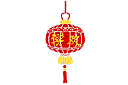 Chiński lampion - szablony w stylu wschodnim