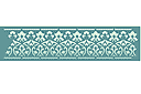 Koronkowy bordiur - szablony w stylu wschodnim