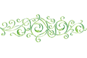 Monogram z koronki 01 - szablony z wzorami koronek