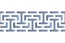 Szeroki labirynt - szablony na bordiury z abstrakcyjnymi wzorami