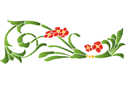 Kędzierzawy z nasturcją - szablony z kwiatami ogrodowymi i polnymi