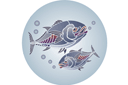 Tuńczyk - szablony z morskimi malowidłami