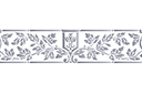 Klasyczny bordiur 090 - szablony z klasycznymi wzorami