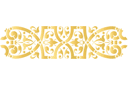 Wiktoriański bordiur 4 - szablony z klasycznymi wzorami