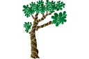 Magiczne drzewo 1 - szablony z zabawnym misiem i przyjaciółmi