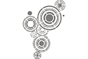 Pierścienie abstrakcyjne - szablony z abstrakcyjnymi wzorami