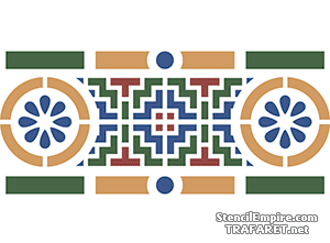 Bordiur labiryntu - szablon do dekoracji