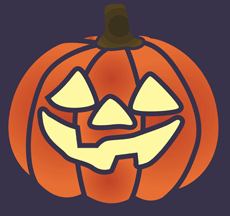 Dynia Halloween 2 - szablon do dekoracji