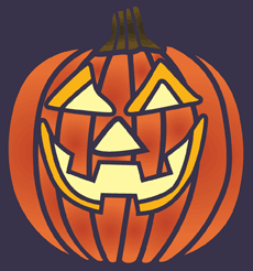 Dynia Halloween 4 - szablon do dekoracji