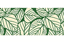 Bordiur z liści brzozy - szablony z liśćmi i gałęziami