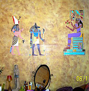 Pokój egipski - szablon do dekoracji