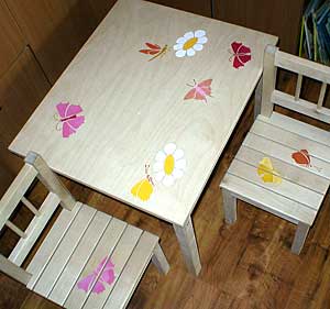 Meble dziecięce z IKEA - szablon do dekoracji