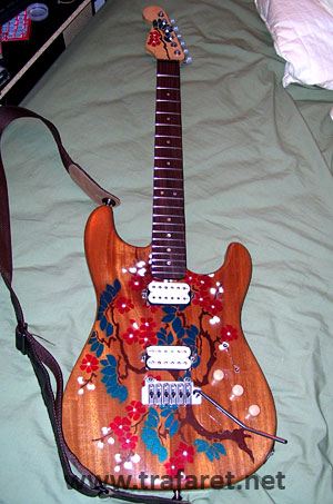 Gitara - szablon do dekoracji