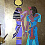 Egipska grafika ścienna - w jaki sposób szablony są wykorzystywane do dekoracji domów i mieszkań