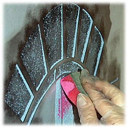 How to paint by stencils